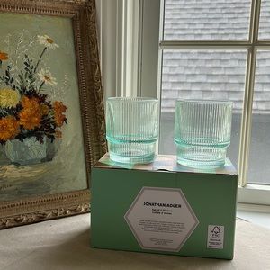 Set of 2 Jonathan Adler Biba Glasses NIB